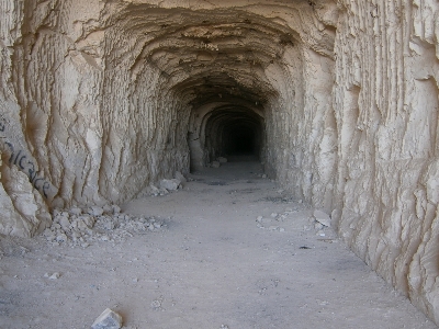 Perspective stone tunnel formation Photo