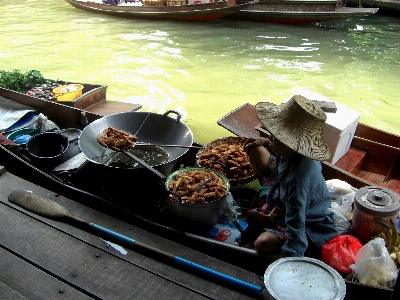 Water woman boat restaurant Photo