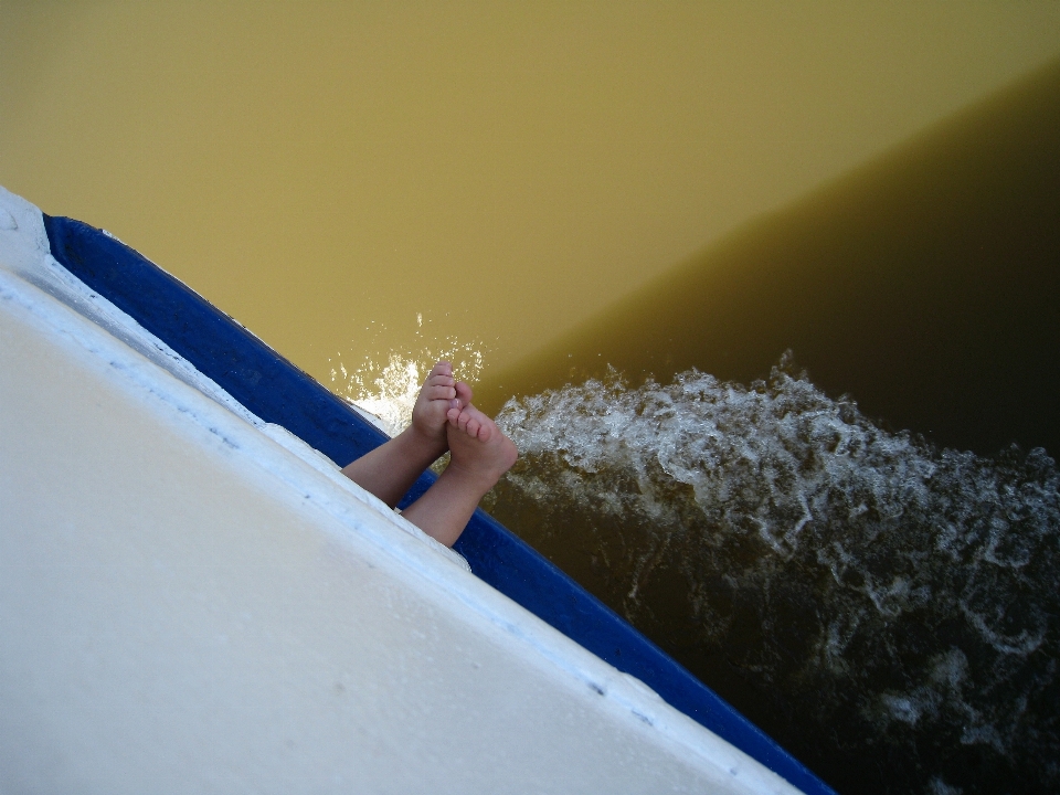 Hand meer wasser flügel