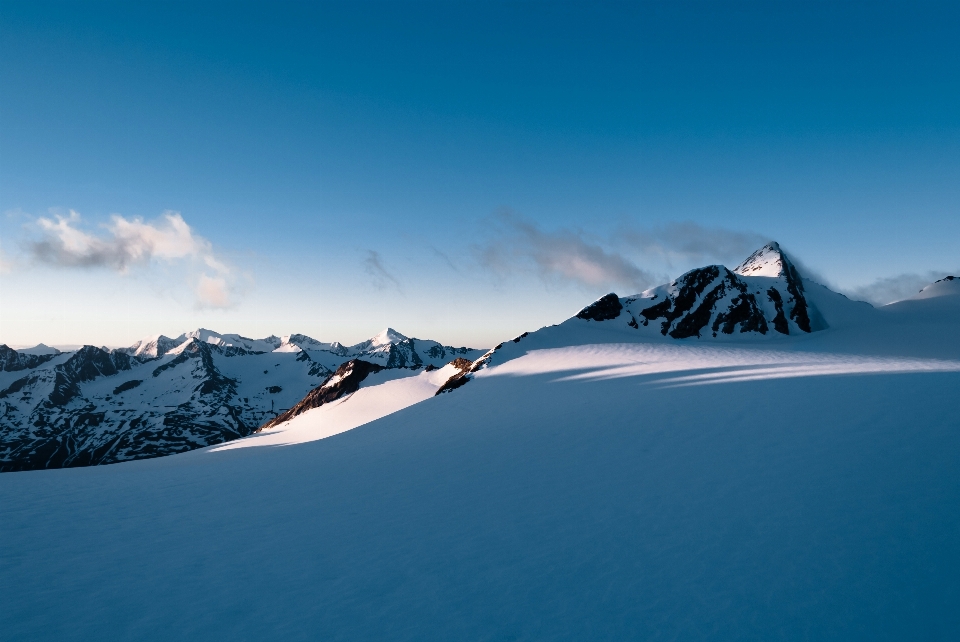 Paisagem natureza montanha neve