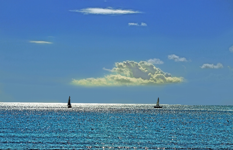 Beach landscape sea coast