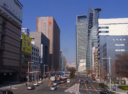 Architecture people road skyline Photo