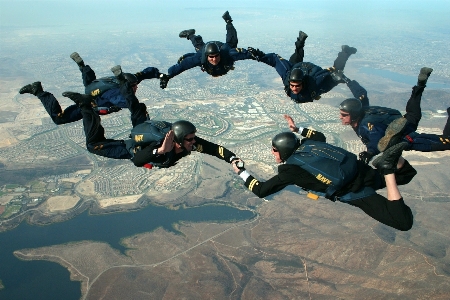 Landscape sky ground jumping Photo