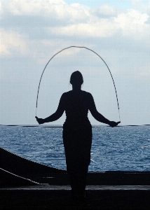 Sea water ocean silhouette Photo