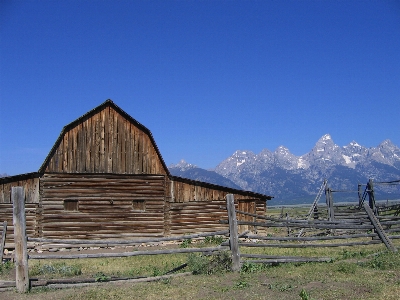 Landscape nature mountain fence Photo