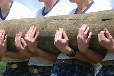 手 軍隊 足 ログ 写真