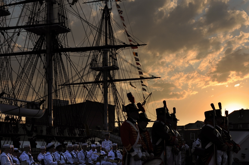 Silhouette sky morning ship