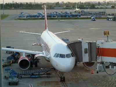 Wing airport airplane aircraft Photo