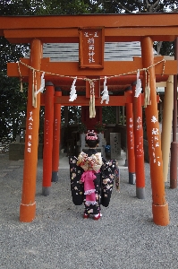 Structure red japan kimono Photo