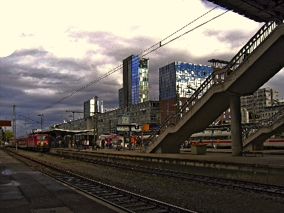 Track railway road bridge Photo