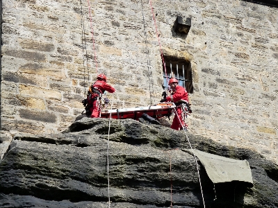 Nature rock rope adventure Photo