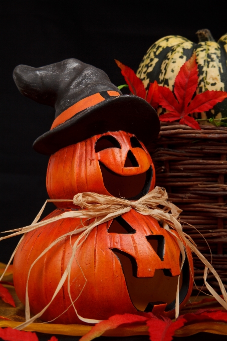 Leaf fall decoration orange