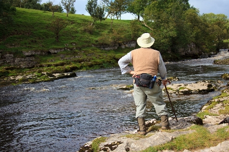 Man landscape water nature Photo