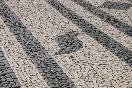 Creative abstract white sidewalk Photo