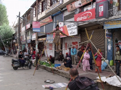 Pedestrian street town city Photo