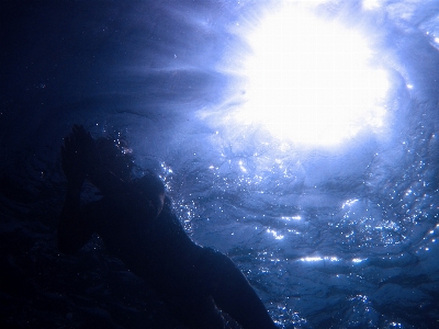 Sea water ocean silhouette Photo