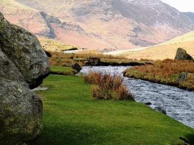 Photo Paysage nature herbe rock