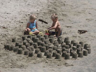 Beach sea sand people Photo