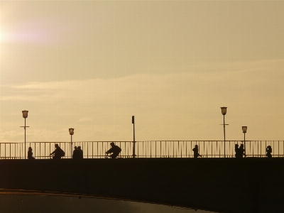 Sea coast horizon silhouette Photo