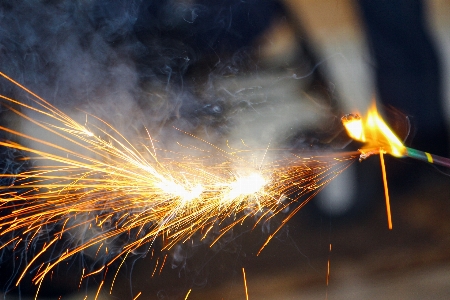 Light night sunlight sparkler Photo