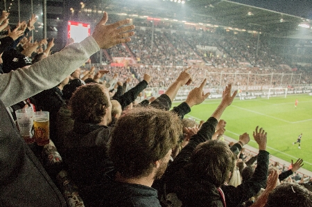 Structure crowd audience football Photo