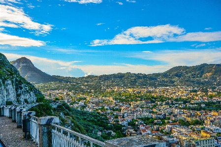 風景 山 スカイライン 朝 写真