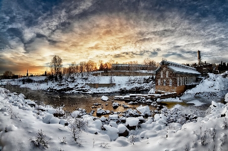 Landschaft baum wasser natur Foto