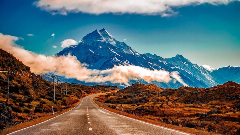 Paisagem natureza montanha neve