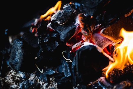 Photo Un barbecue
 flamme feu de camp