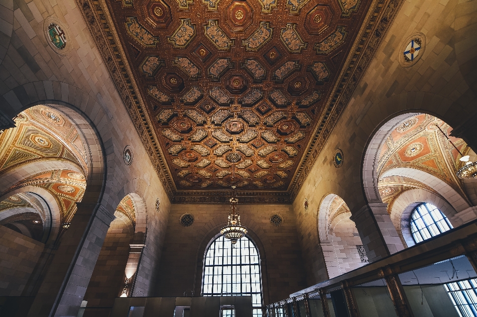 Architecture perspective building ceiling