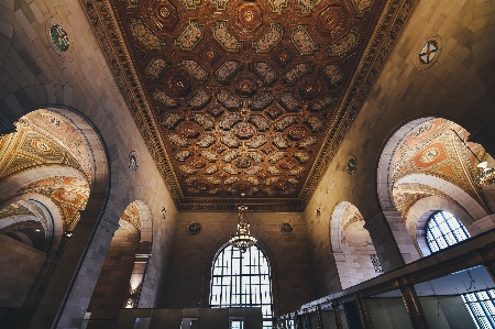 Architecture perspective building ceiling Photo