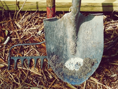 Arbeiten holz bauernhof blatt Foto