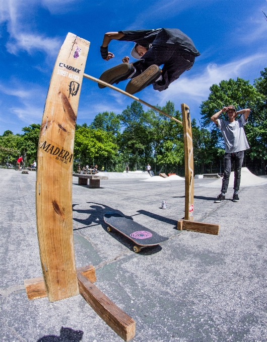 Outdoor people sport skateboard