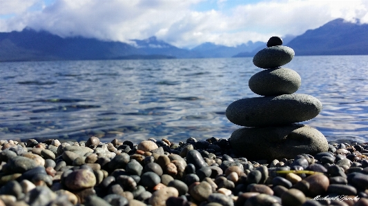 Shore sea rock body of water Photo