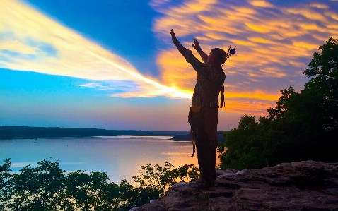 Foto Céu pôr do sol horizonte nuvem