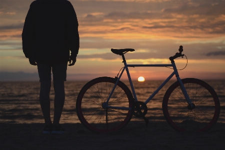 Beach bicycle bike ocean Photo