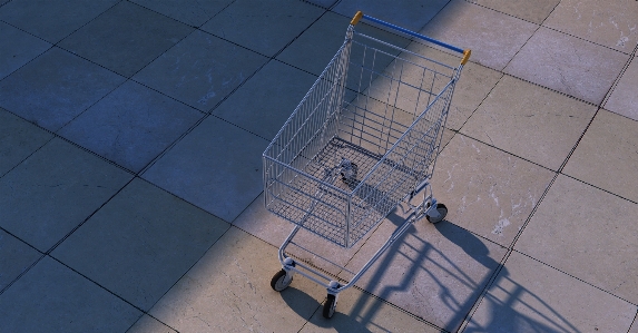 Shopping cart dolly contour Photo