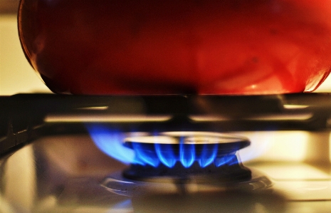 Gas stove heat kitchen Photo