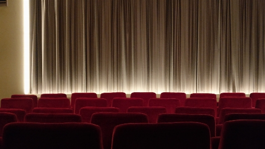 Cinema canvas steamed curtain Photo