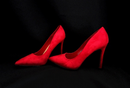 Graphic high heels red shoes Photo