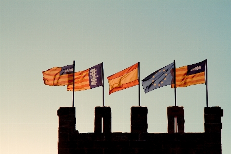 Flag spain castle spanish Photo