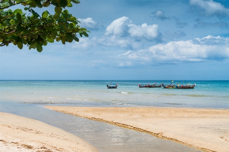 Beach boats tropical thailand Photo