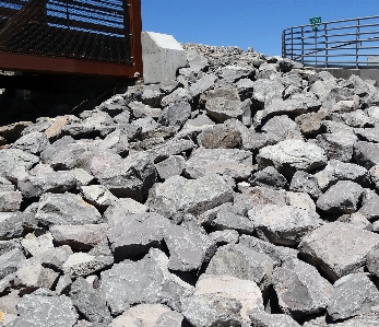 Rock rubble road surface wall Photo