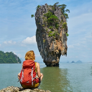 Phang nga bay phuket james bond island thailand Photo