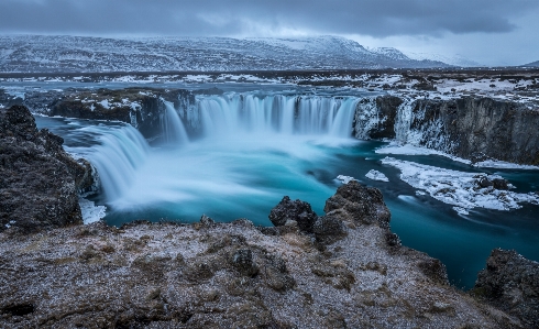 Waterfall nature body of water Photo