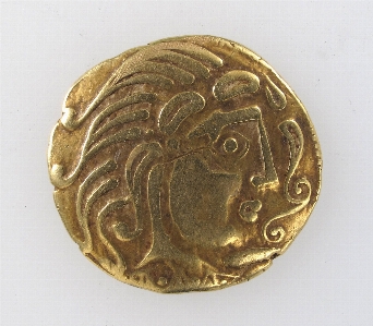 Gold coin greek Photo