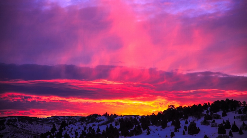 Utah atardecer oscuridad amanecer