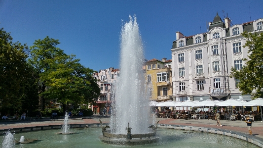 Fountain landmark plaza town square Photo