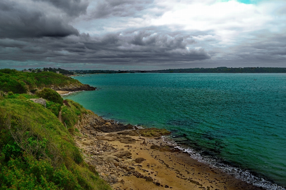 Beach landscape sea coast