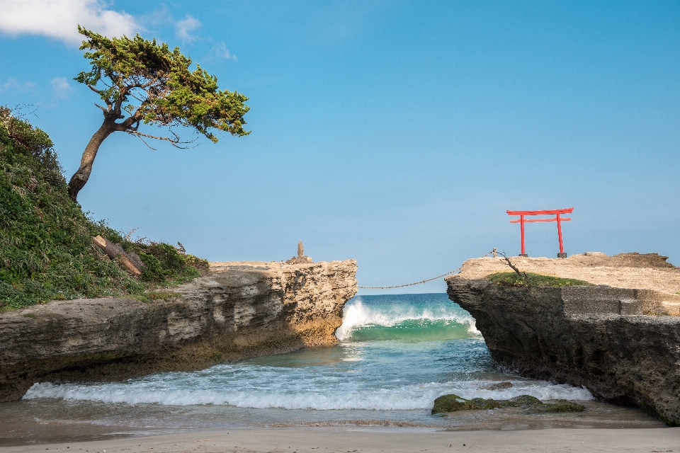 Beach landscape sea coast